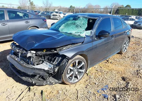 2025 Honda Civic Hybrid Sport/Sport Touring z USA, uszkodzony, nr VIN 2HGFE4F86SH302327